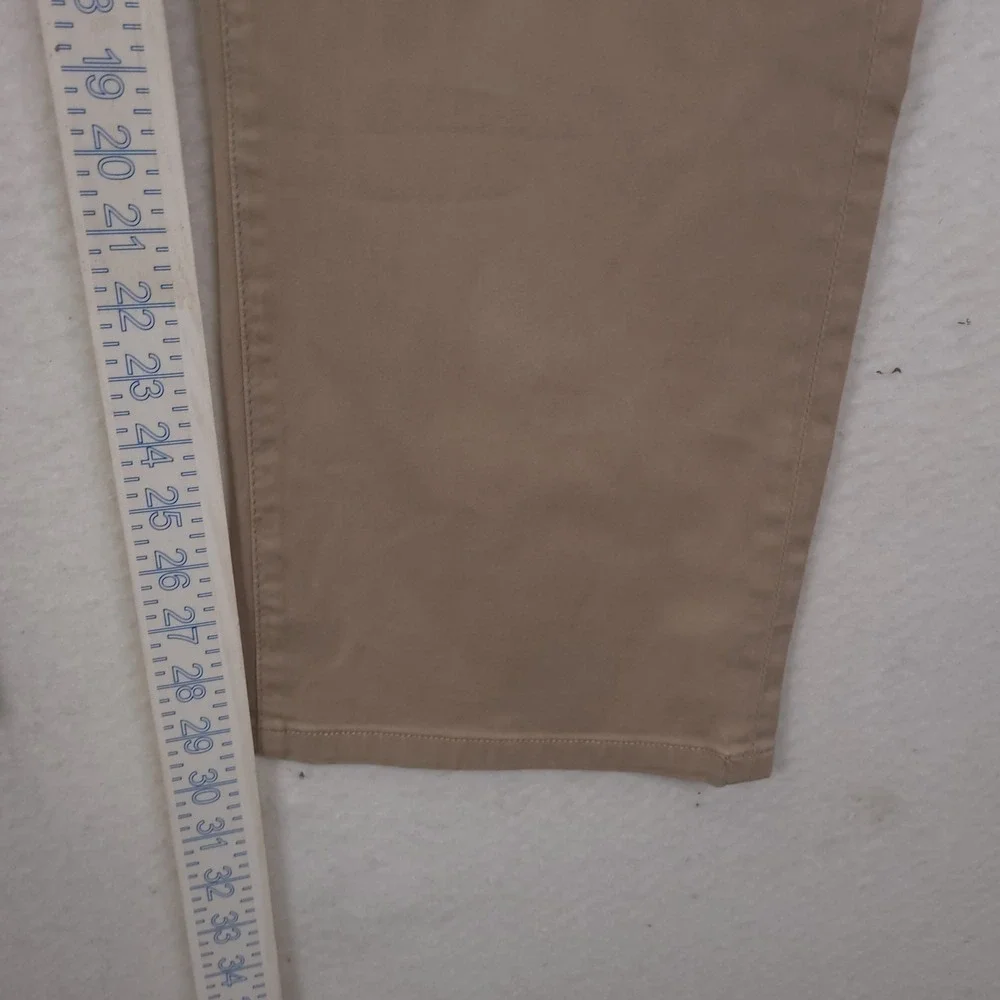 Adriano Goldschmied The Protege Pants Mens 38x34 Fits 38x30 Khaki Straight Leg